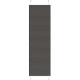 vidaXL Plisirana senčila črna 55x200 cm, širina blaga 54,4 cm, poliester, (5000297788) | Shoptok.si
