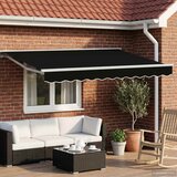  Ručno sklopiva tenda Crna 3 x 2,5 m Poliester s PU premazom | shoptok.hr