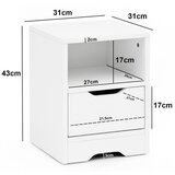 MID.YOU nočna Omarica Wl5.700, Bela | Shoptok.si
