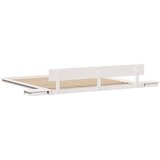  Krevetna konstrukcija Bijelo 200 x 200 cm boja drva | shoptok.hr