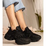 Gemre Black women's chunky sports sneakers Zarina | shoptok.hr