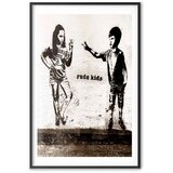  Plakat - Naughty Children 40x60 Crni okvir s margom | shoptok.hr