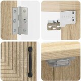 Kabinet za mete HAARLEM Hrast sonoma 52,5 x 10,5 x 53,5 cm | shoptok.hr