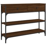  The Living Store Konzolna mizica rjav hrast 100x25x75 cm inženirski les - Konzolna Mizica, (21444772) | Shoptok.si
