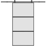 vidaXL Klizna vrata s priborom 102 5x205 cm kaljeno staklo i aluminij Cijene