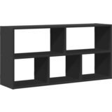 Maison Chic Stenska polica - Viseča Polica črna 100x25x50 cm inženirski les, (21793945) | Shoptok.si