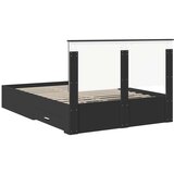  Konstrukcija postelje Črna 135 x 190 cm Konstruiran les, (5000103138) | Shoptok.si