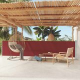 Maison Chic Zložljiva stranska tenda - Senčniki za teraso 117x600 cm rdeča, (22040051) | Shoptok.si