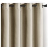 Restilo Rjava/bež žametna zavesa za delno zatemnitev 140x245 cm Eyelets – | Shoptok.si
