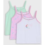 Sinsay Pamučne potkošulje na naramenice s printom 3 pack Ariel | shoptok.hr