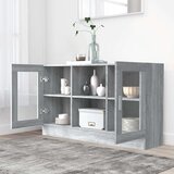  Vitrina boja sivog hrasta sonome 120 x 30 5 x 70 cm drvena | shoptok.hr