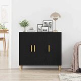  Kreveta Crni hrast 90 x 34 x 80 cm Konstruirano drvo | shoptok.hr