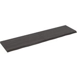  Polica tamnosiva 160x40x(2-4) cm od obrađene hrastovine | shoptok.hr