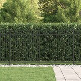  Spike Fence Črna 200 x 150 cm Prašno lakirano jeklo, (5000157915) | Shoptok.si