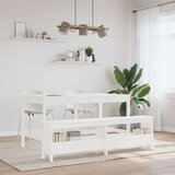  Klop za predsobo bela 160x28x45 cm trdna borovina | Shoptok.si