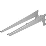 DOLLE Regalni nosilec (Dolžina: 480 mm, Nosilnost: 65 kg, Siva, 2 kos) | Shoptok.si