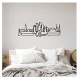 WALLXPERT Zidna dekoracija Ottowa, 120 x 40 x 1,5 cm, crna | Eponuda.ba