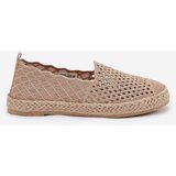 VINCEZA Women's Espadrilles With Weave Beige 13625 | Shoptok.si