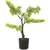 vidaXL Umetni bonsaj cipresa z loncem 60 cm zelene barve | Shoptok.si