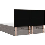 vidaXL Otomanski posteljni okvir z vzmetnicami taupe 200x200 cm blago | Shoptok.si
