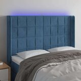  Uzglavlje tamnoplavo 147x16x118/128 cm baršunasto | shoptok.hr