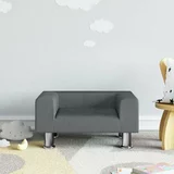  Otroški kavč temno siv 50x40x26,5 cm žamet