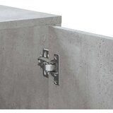 vidaXL Kotna omarica betonsko siva 160x40x45 cm iverna plošča | Shoptok.si