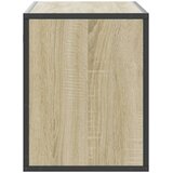 TV ormarić boja hrasta 100x31x39,5 cm konstruirano drvo i metal | shoptok.hr