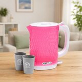  Children's Kettle with Cups Set Cooking Sounds Lights Pink | Shoptok.si