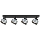 Brilagi LED RGB prigušiva spot svetiljka AURA LUX 4xGX53/14W/230V Wi-Fi Tuya crna/zadimljena | Eponuda.com