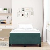  Konstrukcija postelje Temno zelena 120 x 190 cm blago, (5000126551) | Shoptok.si