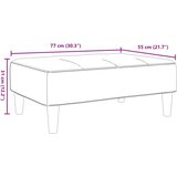  Tabure svjetlosivi 77x55x31 cm baršunasti | shoptok.hr