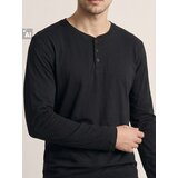 Sinsay Pamučna henley majica s dugim rukavima | shoptok.hr