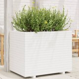 vidaXL Vrtna sadilica bijela 90 x 60 x 72 cm od masivne borovine Cijene