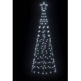  LED Božićno drvce s zemljanim klinovima Hladna bijela 250 cm | shoptok.hr