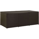 vidaXL Vrtna škatla za shranjevanje poli ratan 180x90x75 cm rjava | Shoptok.si