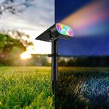  LED RGB Solarna lampa 2u1 LED/3,7V 1200 mAh IP54 crna | Eponuda.com