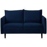Ropez Tamno plava baršunasti sofa 138 cm Juli – | shoptok.hr