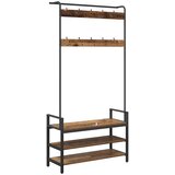  Vješalica za kapute s policom Staro drvo 95 x 34 x 184 cm | shoptok.hr