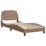 vidaXL Okvir za krevet boja cappuccina 100x200 cm umjetna koža | shoptok.hr
