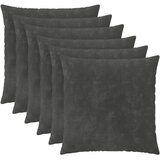  Presvlaka za jastuk 6 kom. HEERLEN Antracit 55 x 55 cm - Osnovni Antracit 6 | shoptok.hr