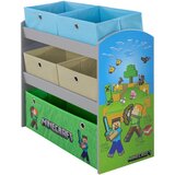 Minecraft OTROŠKA POLICA 60/63,5/30 cm modra, siva, zelena, večbarvno | Shoptok.si