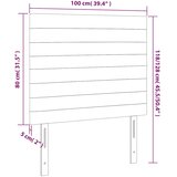  LED uzglavlje tamnozeleno 100x5x118/128 cm baršunasto | shoptok.hr