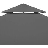  Zamjenski pokrov za sjenicu 310 g/m² tamnosivi 3 x 3 m | shoptok.hr