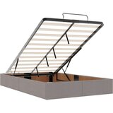 VidaXL Otomanski okvir kreveta s madraca smeđesivi 120x190 cm tkanine VidaXL Otomanski okvir kreveta s madraca smeđesivi 120x190 cm tkanine Slike