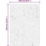 vidaXL Čupavi moderni tepih s visokim vlaknima zlatni 240 x 340 cm | shoptok.hr