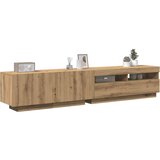vidaXL TV ormarić LED boja hrasta 200x35x40 cm konstruirano drvo | shoptok.hr