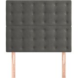  Uzglavlje tamno sivo 80x5x118/128 cm baršunasto | shoptok.hr