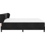  Krevet s opruga kutije s uzglavljem Crna 200 x 200 cm Baršun | shoptok.hr