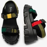Resti Green and black women's sandals on a solid sole Rodeksi | shoptok.hr